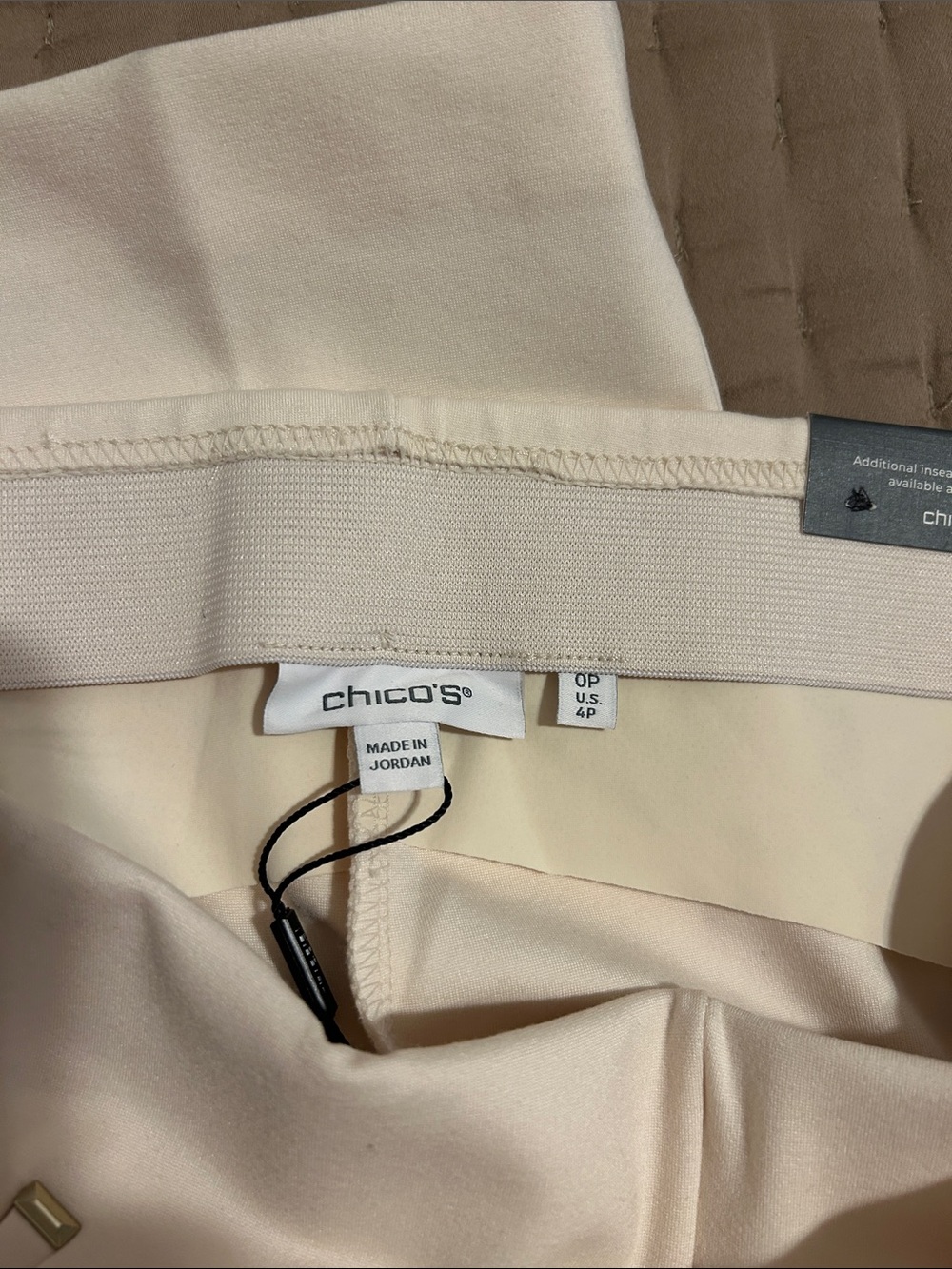 Chico’s Cream Dress Pants - Slim Straight - Picture 2 of 4